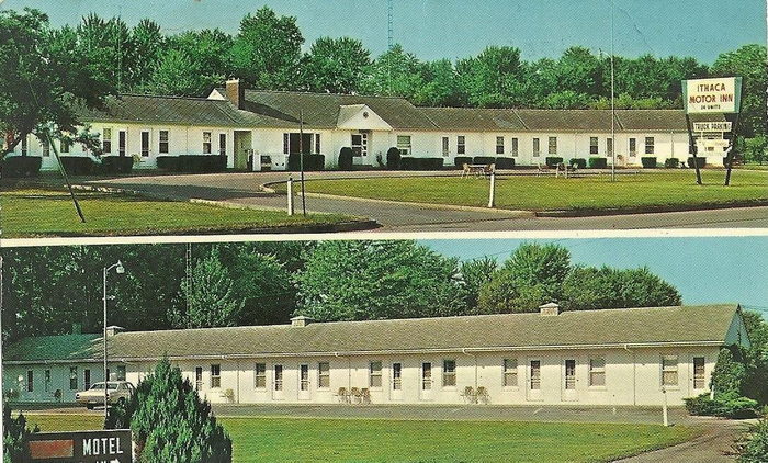 Ithaca Motel (Peters Motel) - Vintage Postcard